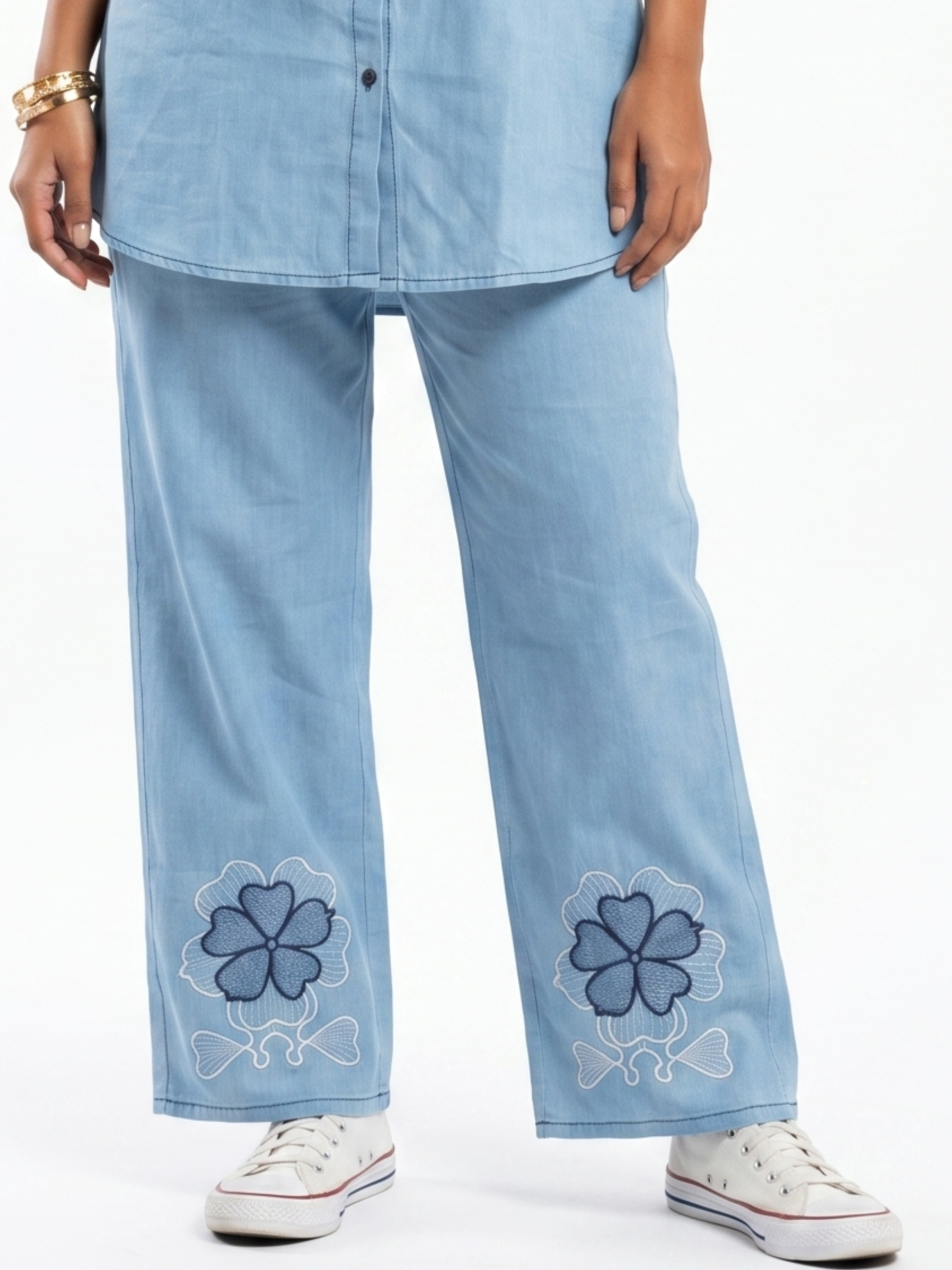 Cotton Cord Set - Light Blue