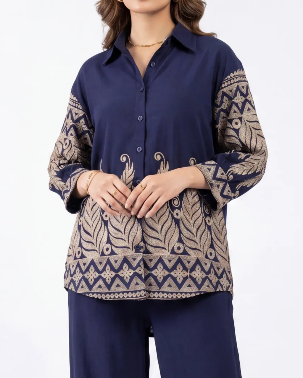Korean heavy embroidery cord set