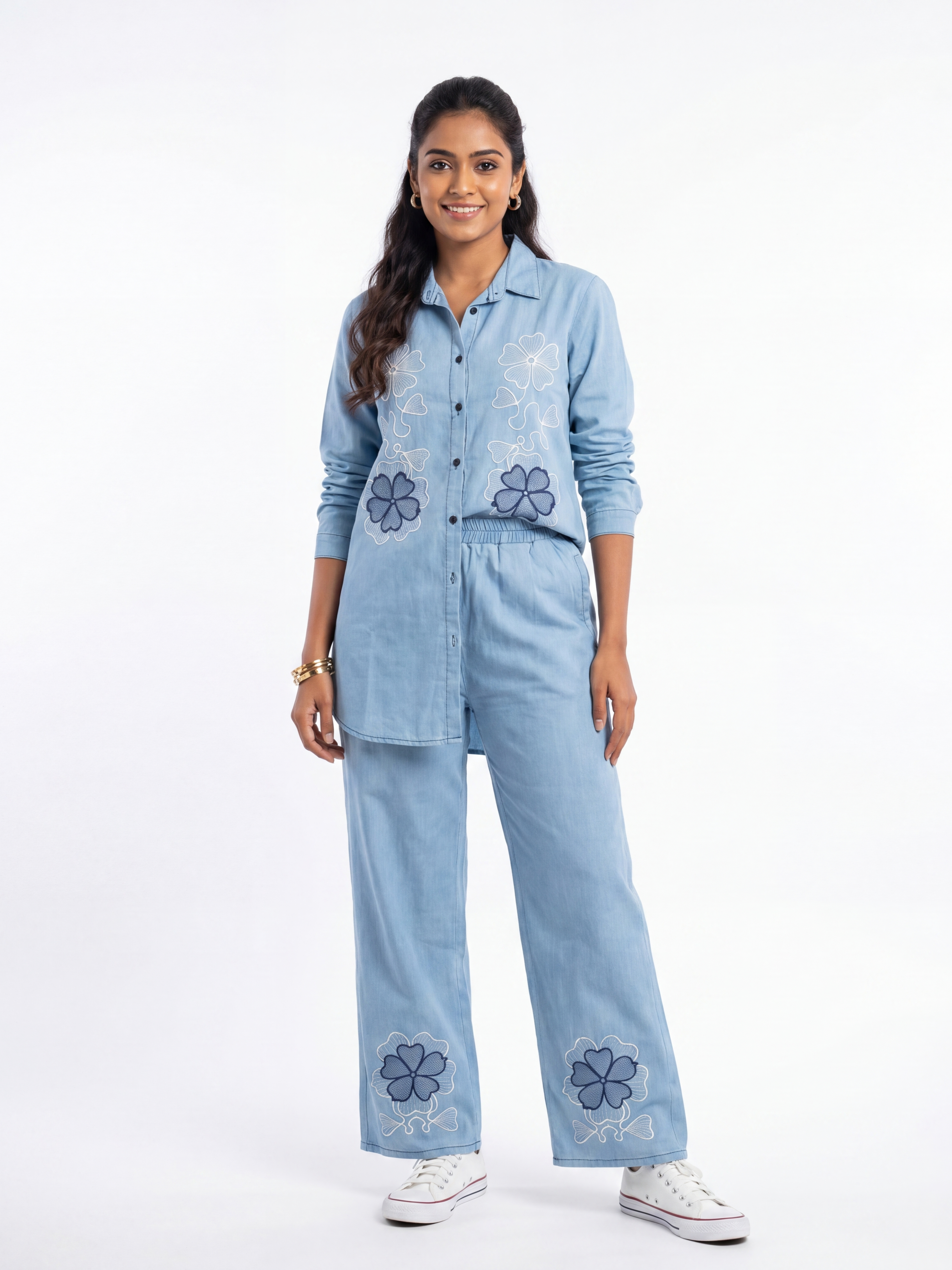 Cotton Cord Set - Light Blue