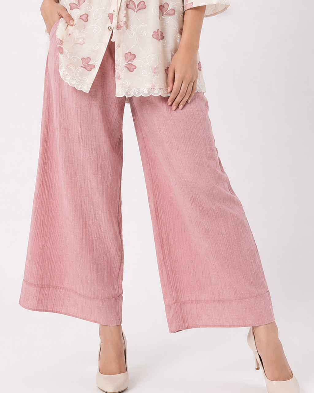 Pink Flower Cord Set