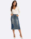 Designer Rugged Denim Skirt