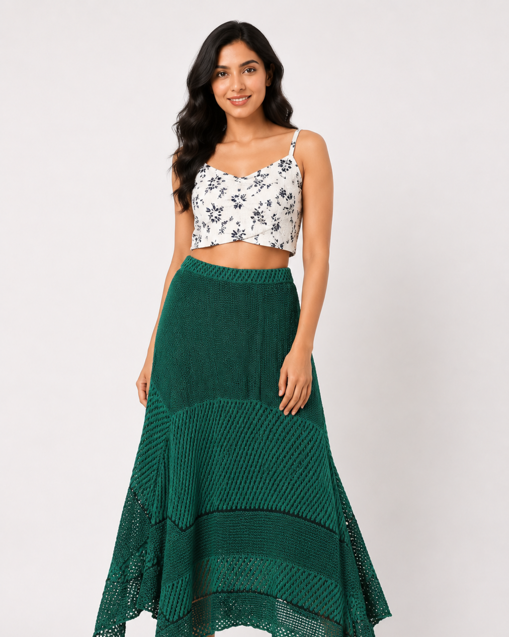 Dark Green Skirt