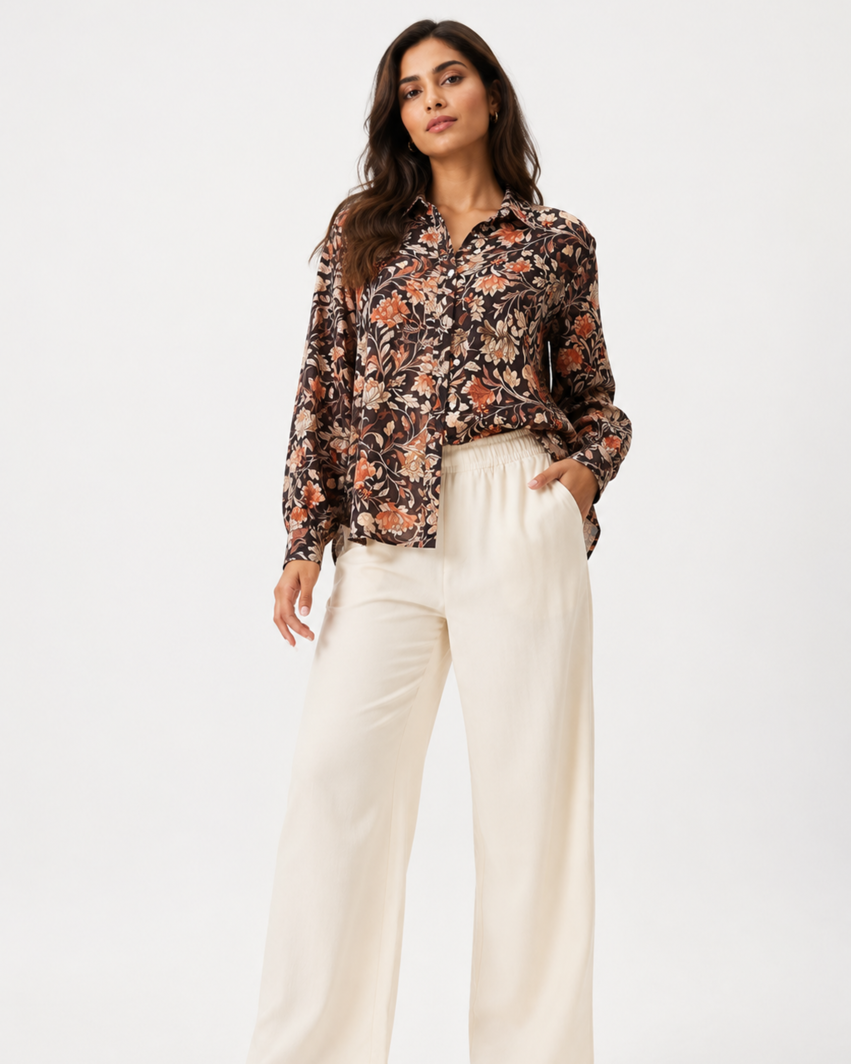 Printed Shirt with Plazo Cord Set