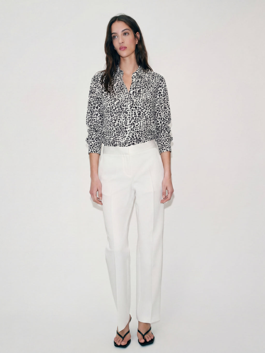 Black and white pattern shirt