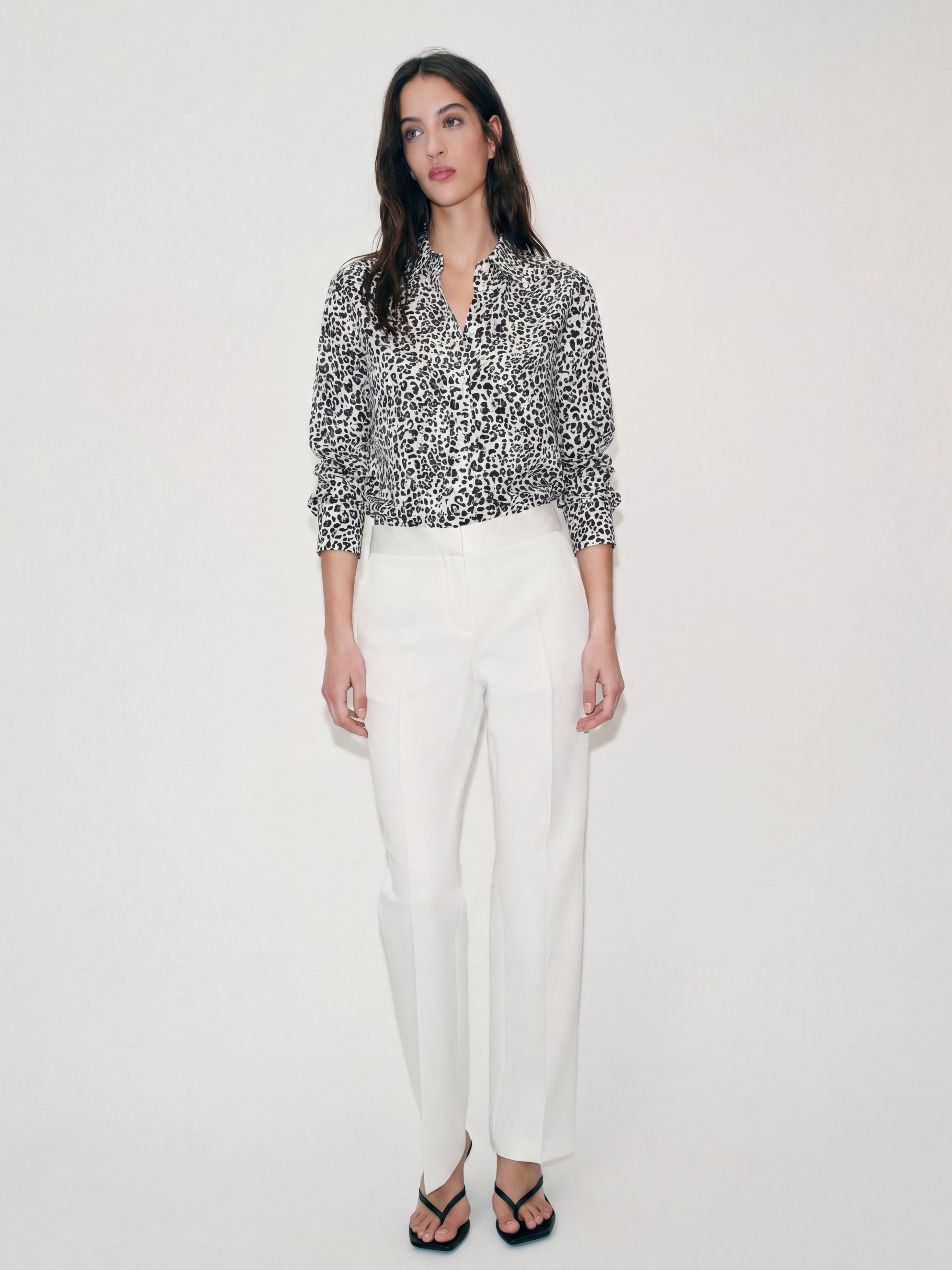 Black and white pattern shirt
