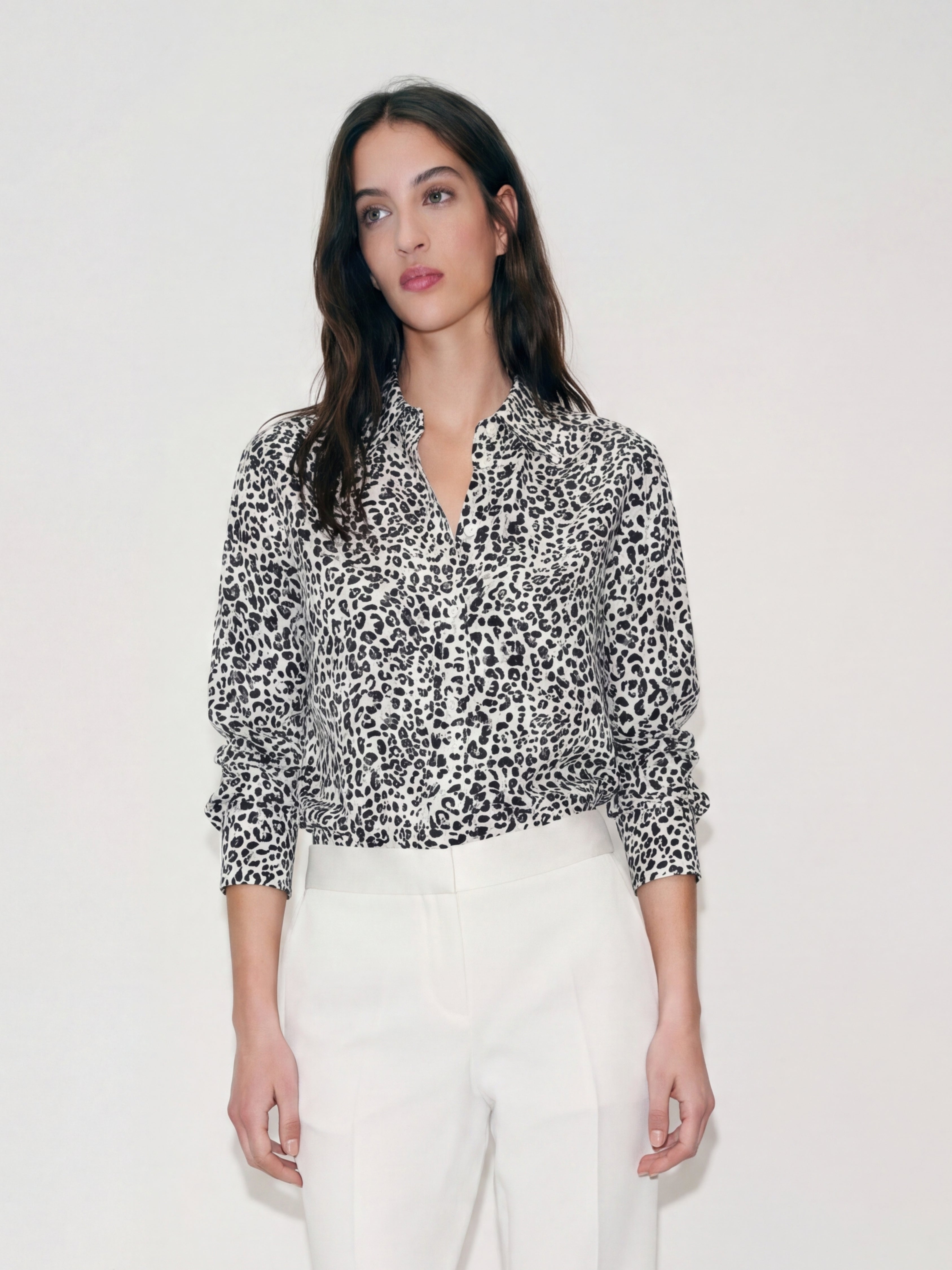 Black and white pattern shirt