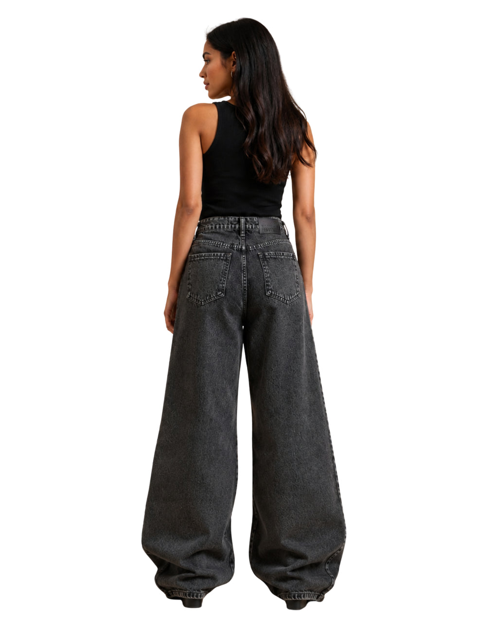 Baggy Jeans Black dotted