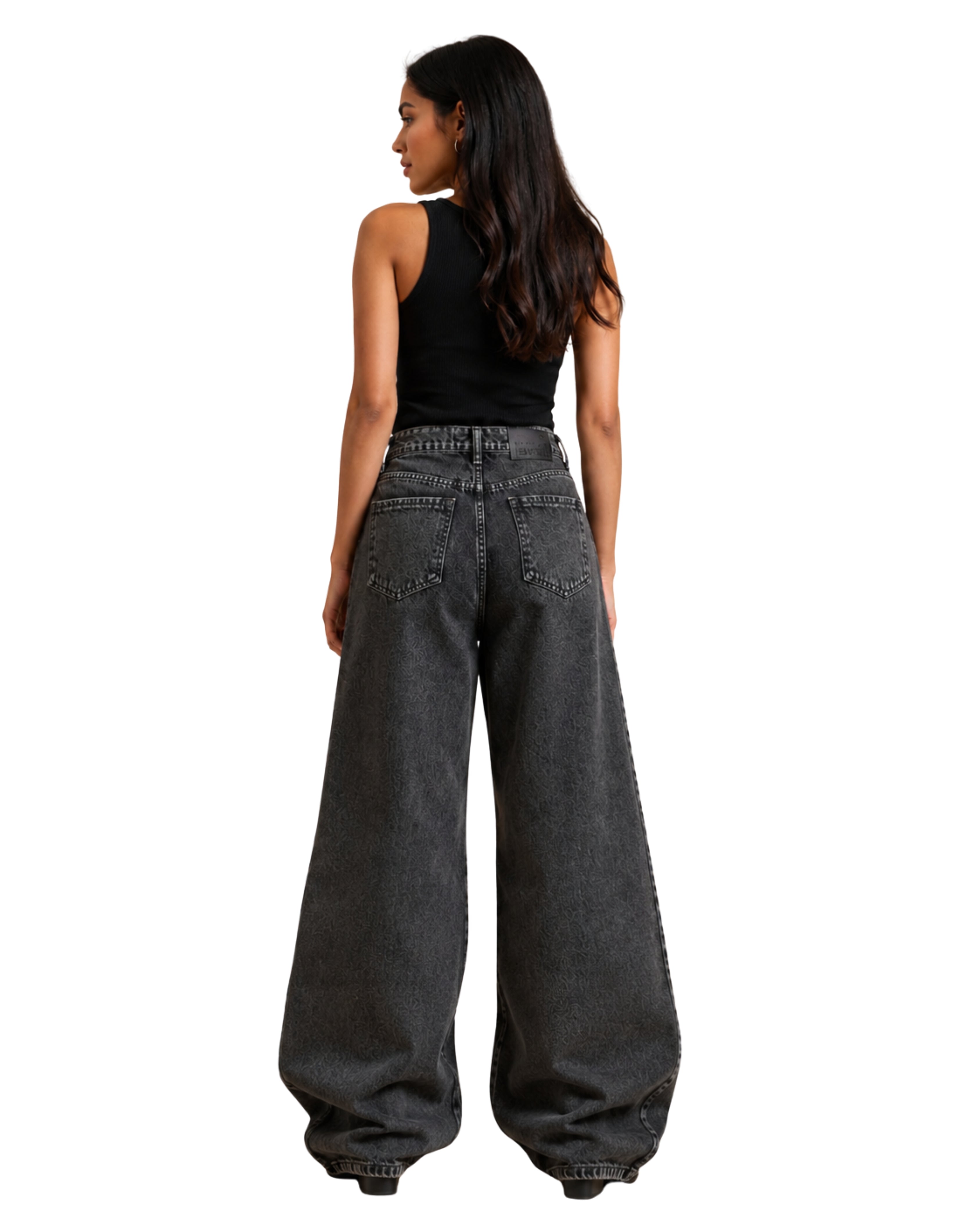 Baggy Jeans Black dotted