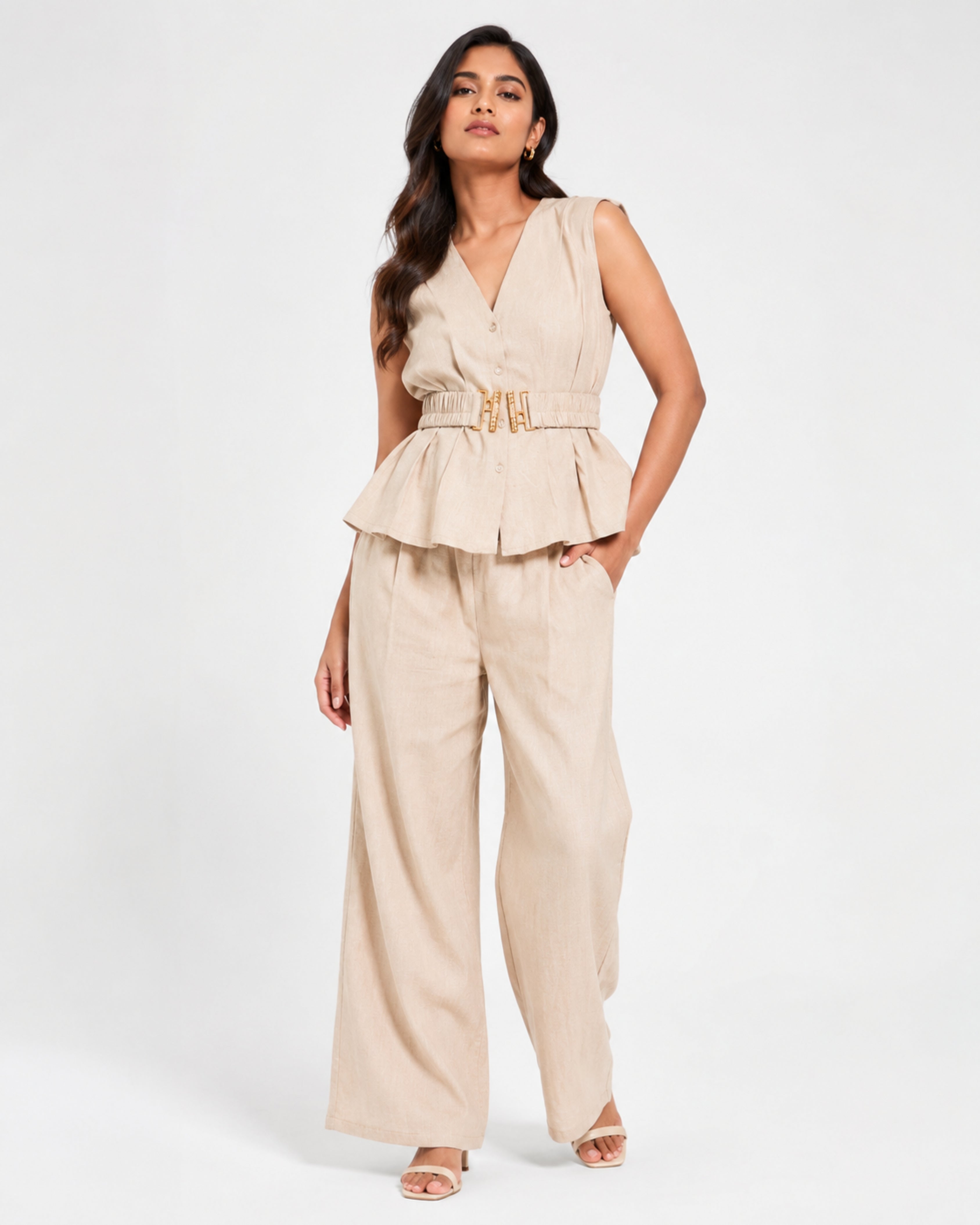 Belt Cord Set - Beige