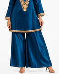 Gota work cord set Blue