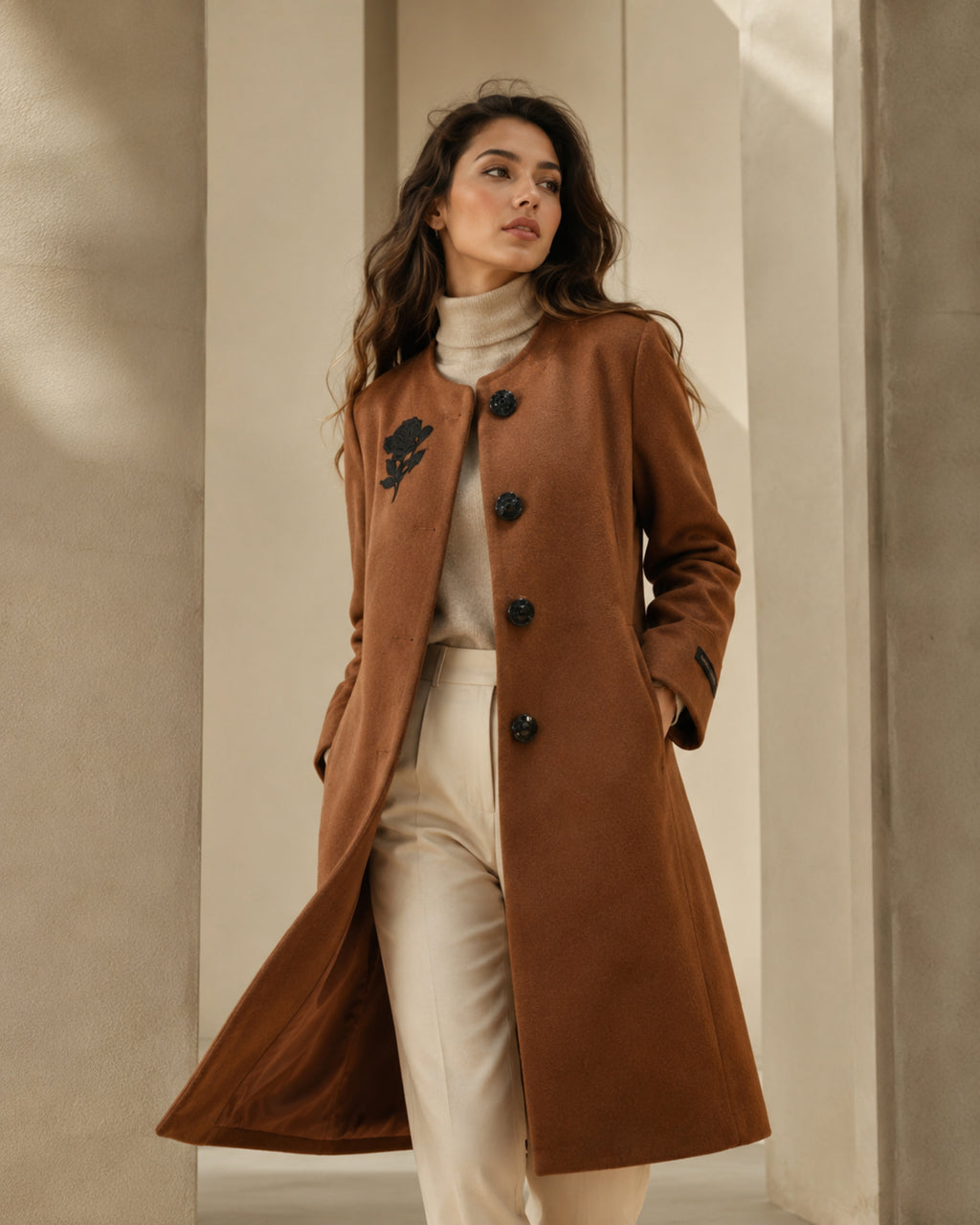 Winter Long Coat Brown